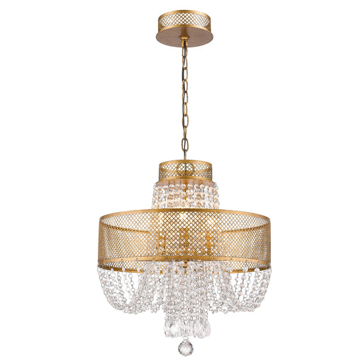 Acclaim Lighting - IN11310AG - Four Light Chandelier - Viola - Antique Gold