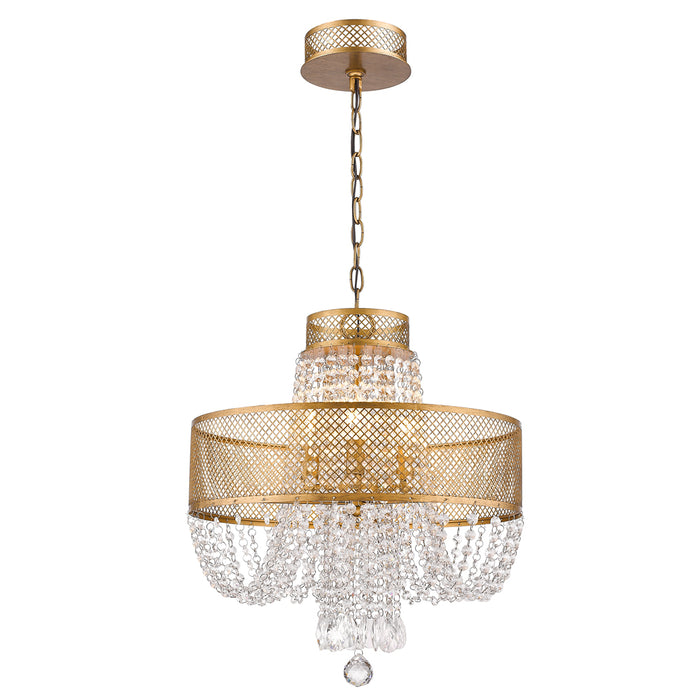 Acclaim Lighting - IN11310AG - Four Light Chandelier - Viola - Antique Gold