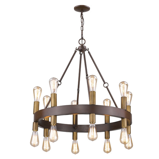 Acclaim Lighting - IN11385W - 16 Light Chandelier - Cumberland - Faux Wood Finish