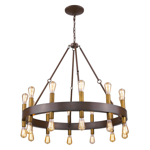 Acclaim Lighting - IN11386W - 24 Light Chandelier - Cumberland - Faux Wood Finish