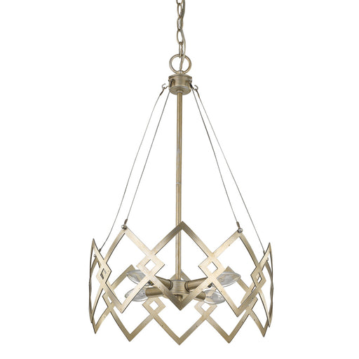 Acclaim Lighting - IN11397WG - Four Light Chandelier - Nora - Washed Gold