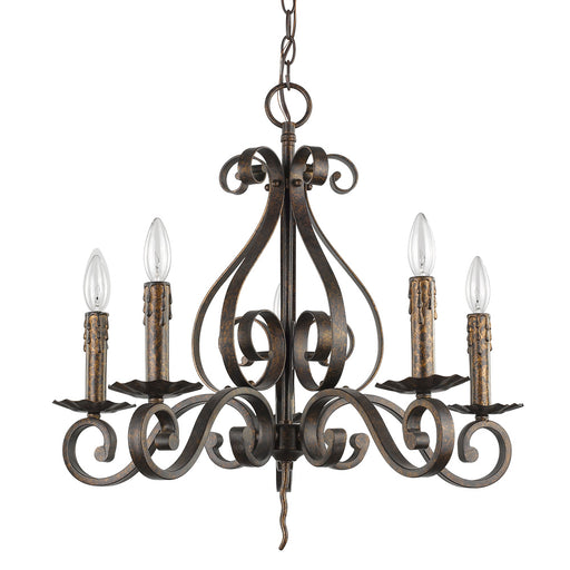 Acclaim Lighting - IN11410R - Five Light Chandelier - Lydia - Russet