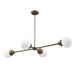Acclaim Lighting - IN21222RB - Four Light Island Pendant - Portsmith - Raw Brass