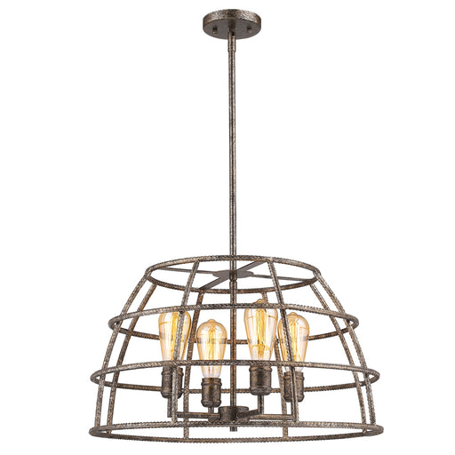 Acclaim Lighting - IN21346AS - Four Light Pendant - Rebarre - Antique Silver