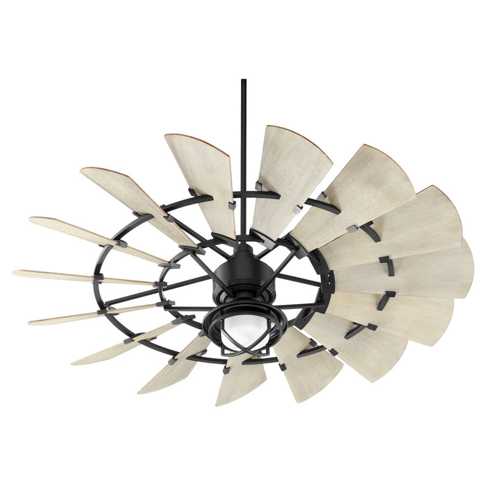 LED Fan Light Kit from the Windmill collection in Noir finish
