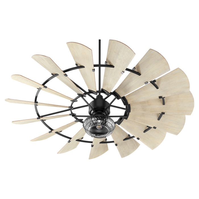 LED Fan Light Kit from the Windmill collection in Noir finish