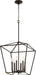 Quorum - 604-6-86 - Six Light Entry Pendant - Gabriel - Oiled Bronze