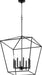 Quorum - 604-8-69 - Eight Light Entry Pendant - Gabriel - Noir
