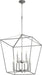 Quorum - 604-9-64 - Nine Light Entry Pendant - Gabriel - Classic Nickel