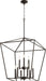 Quorum - 604-9-86 - Nine Light Entry Pendant - Gabriel - Oiled Bronze
