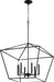 Quorum - 644-6-69 - Six Light Chandelier - Gabriel - Noir