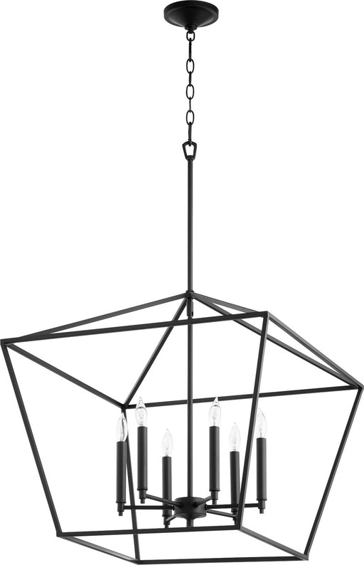 Quorum - 644-6-69 - Six Light Chandelier - Gabriel - Noir