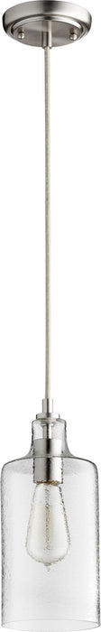 Quorum - 8041-65 - One Light Pendant - Satin Nickel