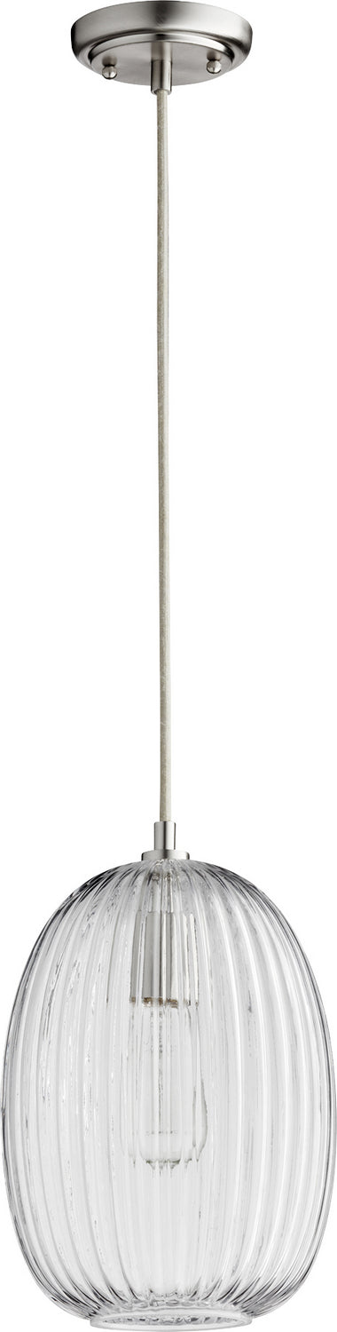 Quorum - 8044-65 - One Light Pendant - Satin Nickel