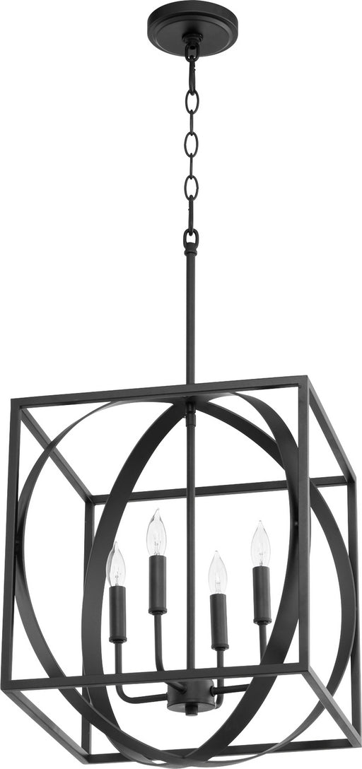Quorum - 8150-4-69 - Four Light Pendant - Noir