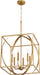 Quorum - 8150-6-74 - Six Light Pendant - Gold Leaf