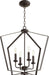 Quorum - 894-4-86 - Four Light Entry Pendant - Oiled Bronze