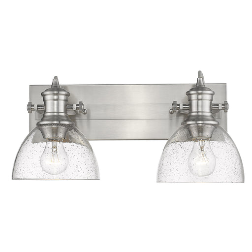 Golden - 3118-BA2 PW-SD - Two Light Bath Vanity - Hines - Pewter