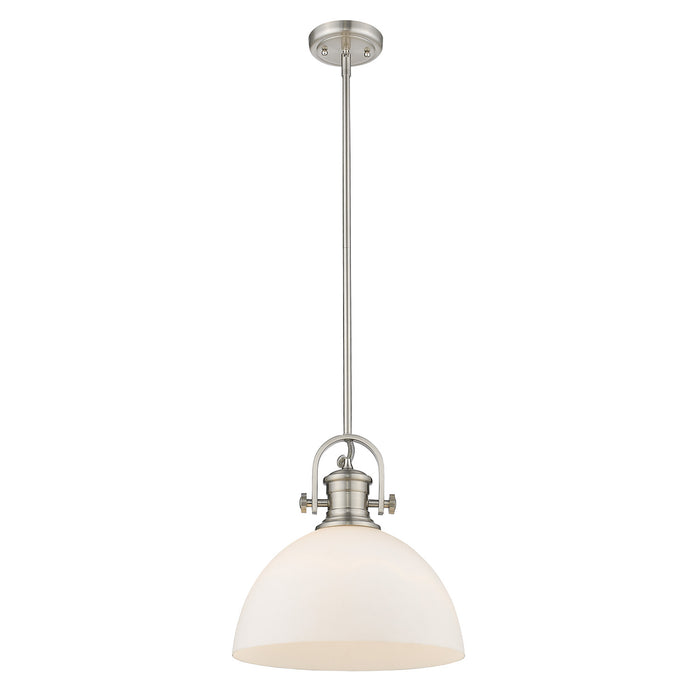 One Light Pendant from the Hines collection in Pewter finish