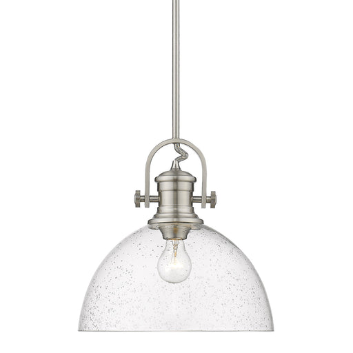 Golden - 3118-L PW-SD - One Light Pendant - Hines - Pewter