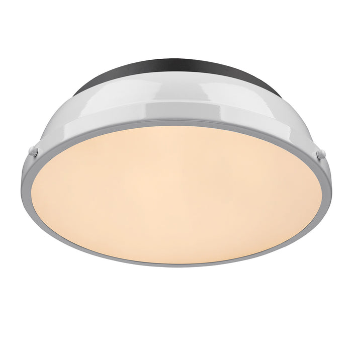 Two Light Flush Mount from the Duncan collection in Matte Black finish