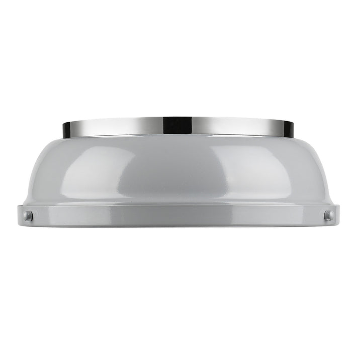 Two Light Flush Mount from the Duncan collection in Chrome finish