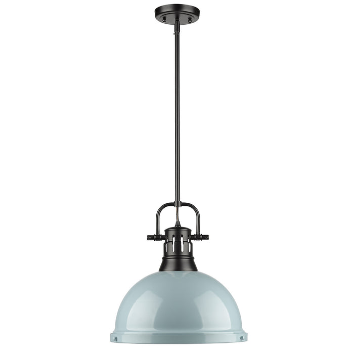 One Light Pendant from the Duncan collection in Matte Black finish