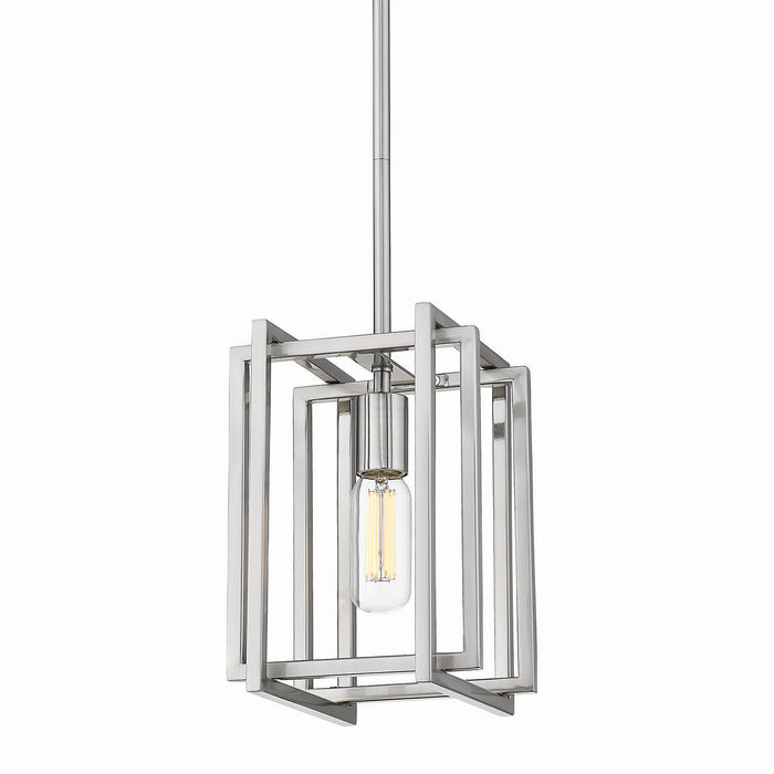 One Light Mini Pendant from the Tribeca collection in Pewter finish