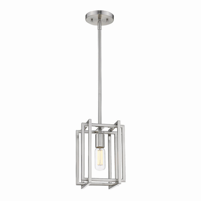 One Light Mini Pendant from the Tribeca collection in Pewter finish