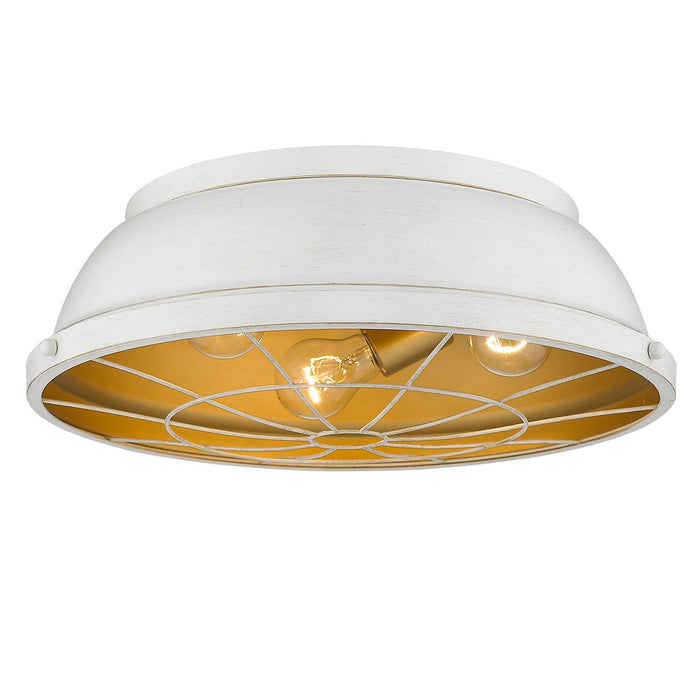 Three Light Flush Mount from the Bartlett collection in French White finish