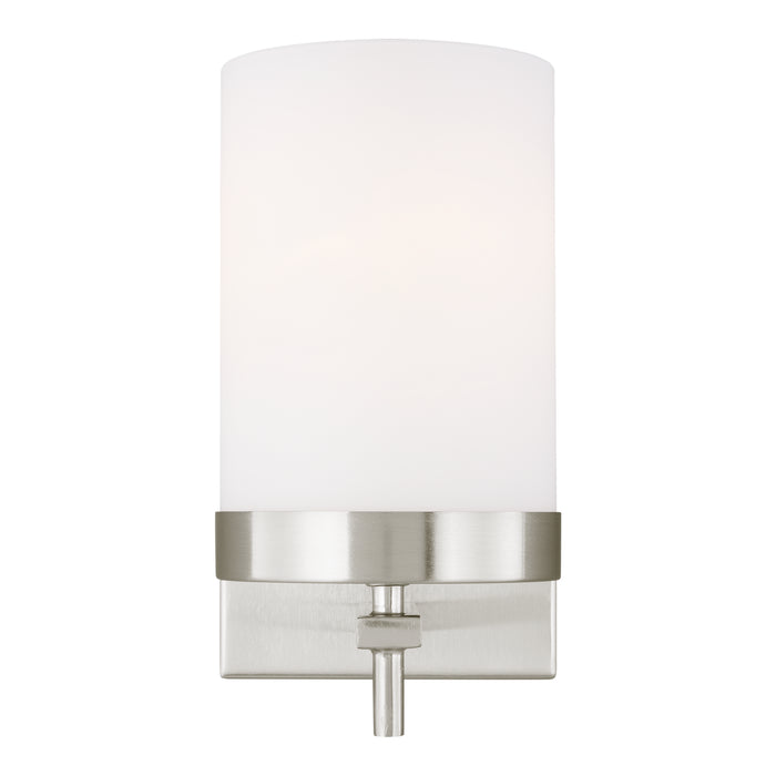 One Light Wall / Bath Sconce from the Zire collection in Brushed Nickel finish