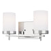 Generation Lighting - 4490302-05 - Two Light Wall / Bath - Zire - Chrome