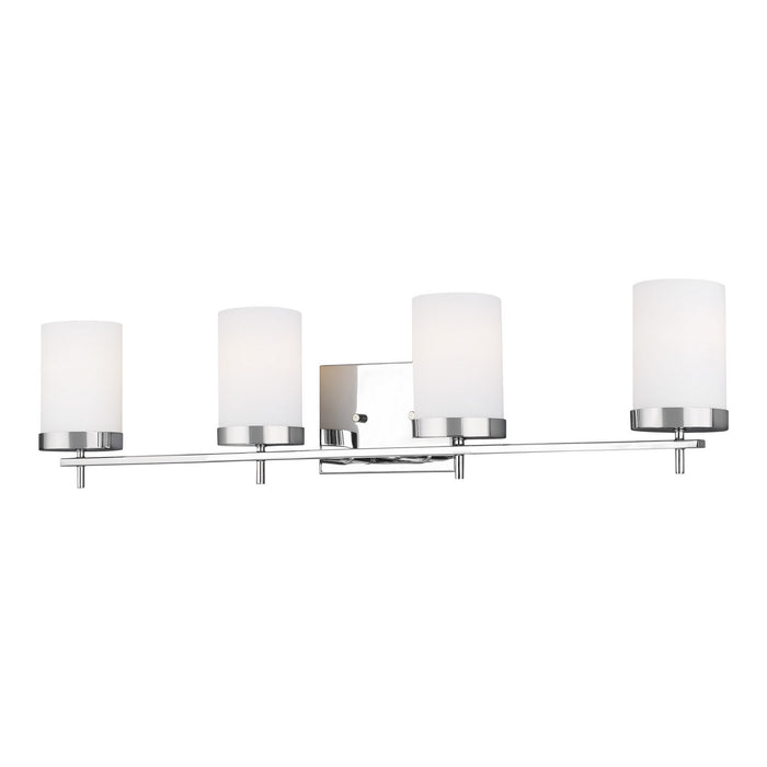 Generation Lighting - 4490304-05 - Four Light Wall / Bath - Zire - Chrome