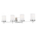 Generation Lighting - 4490304-05 - Four Light Wall / Bath - Zire - Chrome