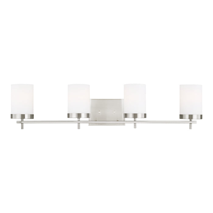 Four Light Wall / Bath from the Zire collection in Brushed Nickel finish