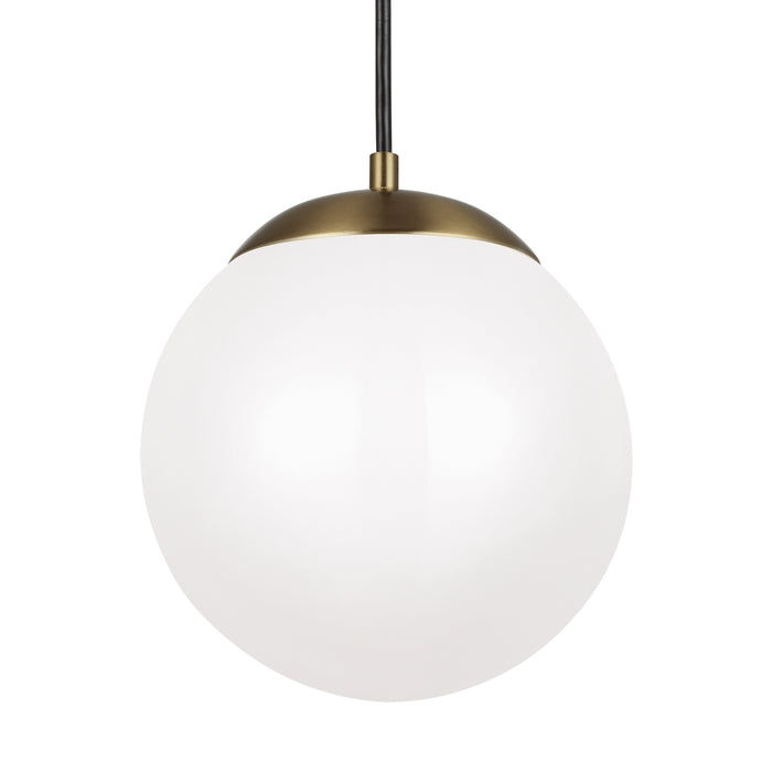 LED Pendant from the Leo-Hanging Globe collection in Satin Bronze finish