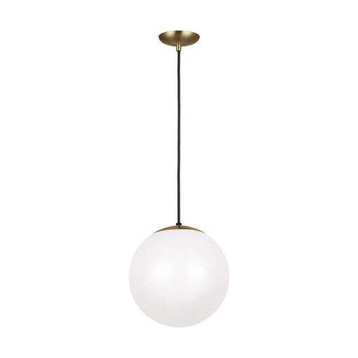 Generation Lighting - 6022-848 - One Light Pendant - Leo-Hanging Globe - Satin Bronze