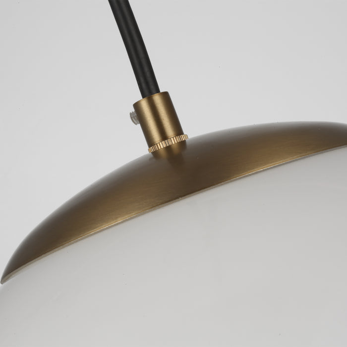 LED Pendant from the Leo-Hanging Globe collection in Satin Bronze finish