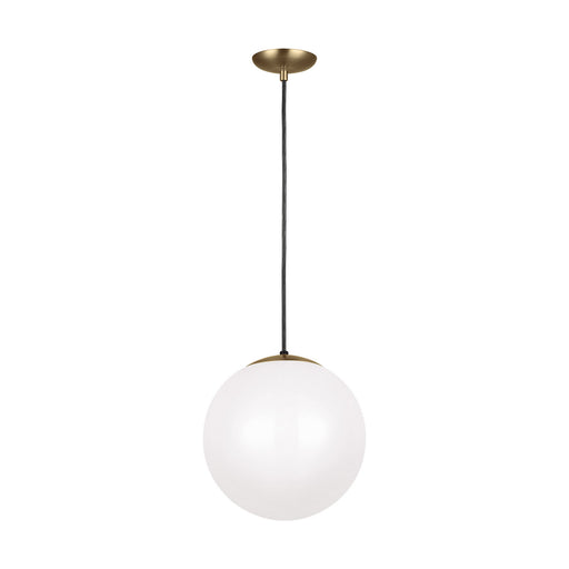 Generation Lighting - 6024-848 - One Light Pendant - Leo-Hanging Globe - Satin Bronze