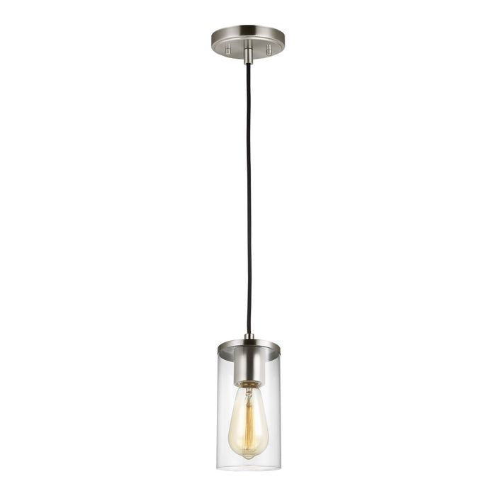 Generation Lighting - 6190301-962 - One Light Mini-Pendant - Zire - Brushed Nickel