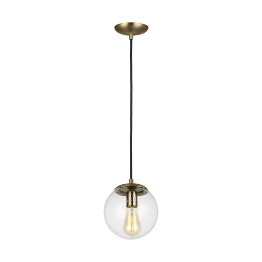 Generation Lighting - 6501801-848 - One Light Pendant - Leo-Hanging Globe - Satin Bronze