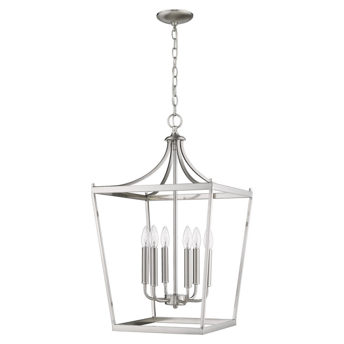 Acclaim Lighting - IN11134SN - Six Light Chandelier - Kennedy - Satin Nickel
