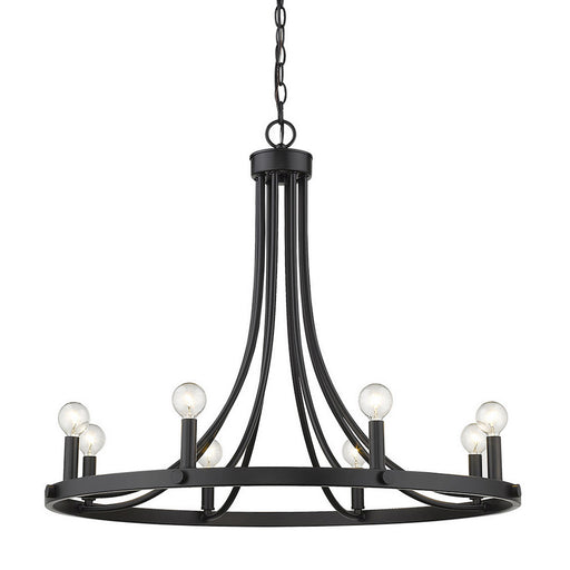 Acclaim Lighting - IN11151BK - Eight Light Chandelier - Sawyer - Matte Black