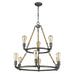Acclaim Lighting - IN11326AGY - Nine Light Chandelier - Grayson - Antique Gray