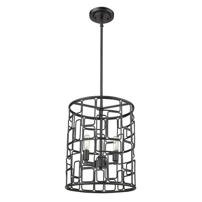 Acclaim Lighting - IN21130BK - Three Light Convertible Pendant - Amoret - Matte Black