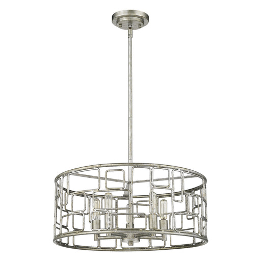 Acclaim Lighting - IN21132AS - Five Light Convertible Pendant - Amoret - Antique Silver