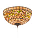 Meyda Tiffany - 214929 - Three Light Flushmount - Tiffany Turning Leaf - Antique Copper