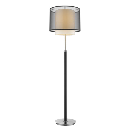 Acclaim Lighting - BF7134 - One Light Floor Lamp - Roosevelt - Espresso/ Brushed Nickel