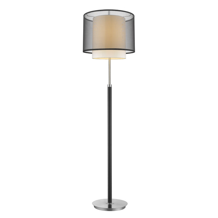 Acclaim Lighting - BF7134 - One Light Floor Lamp - Roosevelt - Espresso/ Brushed Nickel