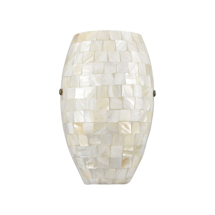 One Light Wall Sconce from the Capri collection in Satin Nickel finish